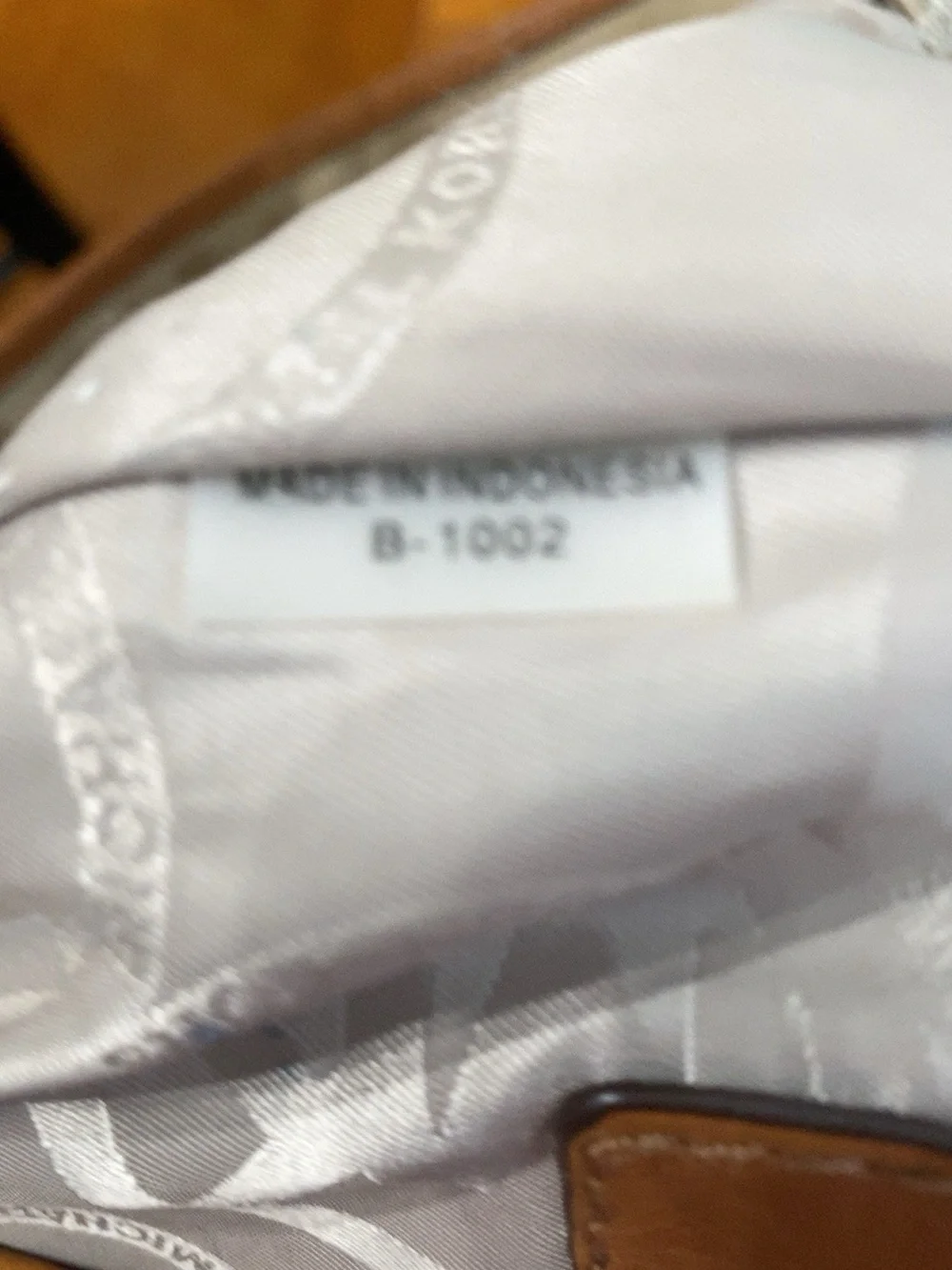 Michael Kors Hamilton Beige and Brown Logo Satchel